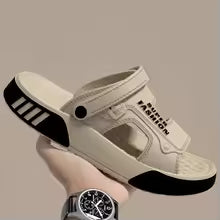 Men Slippers Summer EVA Soft-soled Platform Slides Sandals Indoor Outdoor Walking Beach Shoes Flip Flops Mens Home Shoes