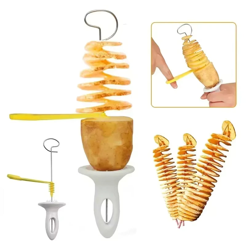 Kitchen Whirlwind Potato Spiral Cutter – Tornado Tower Maker