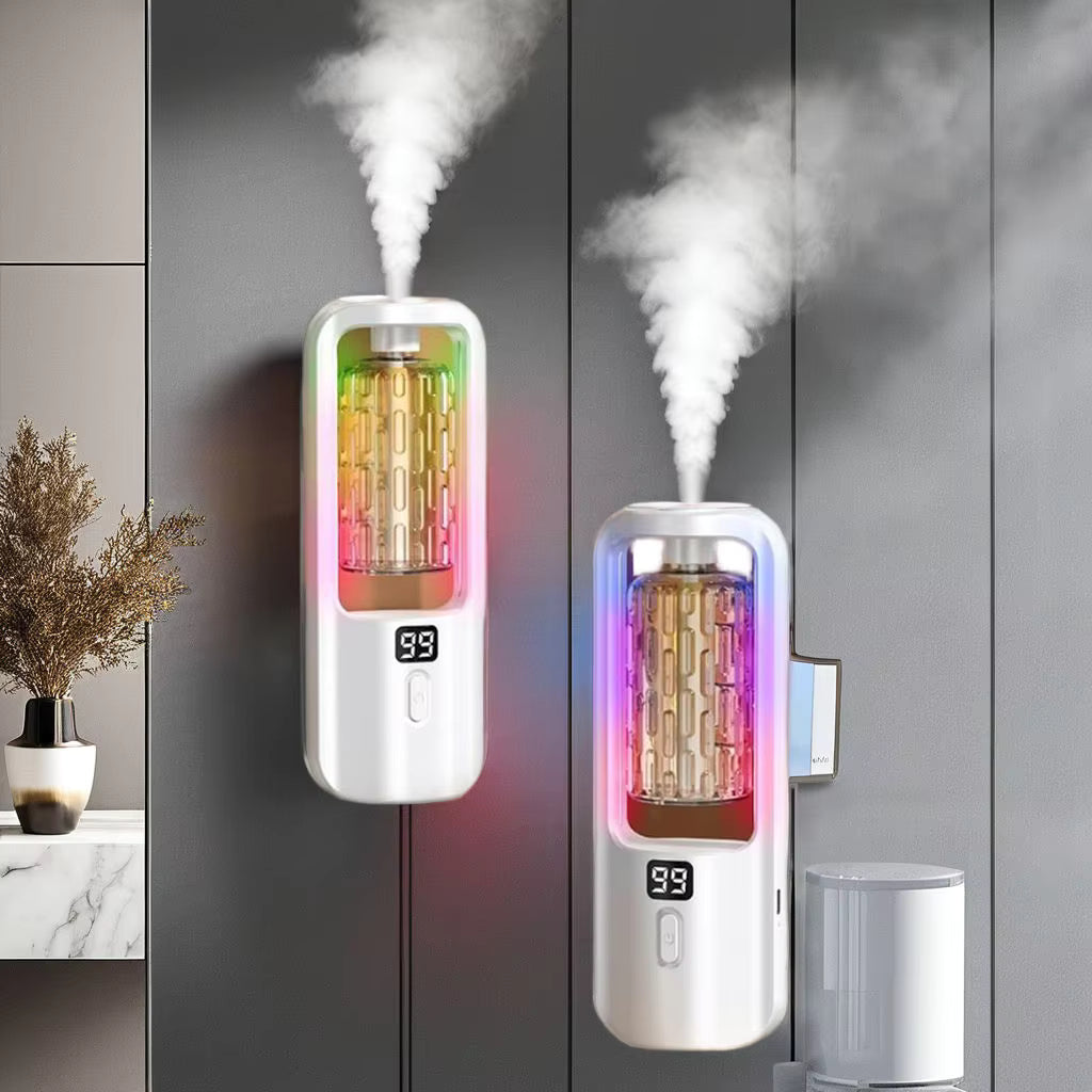50ml Wall Mounted Aroma Diffuser with Timer | Essential Oil Air Freshener for Bedroom & Bathroom