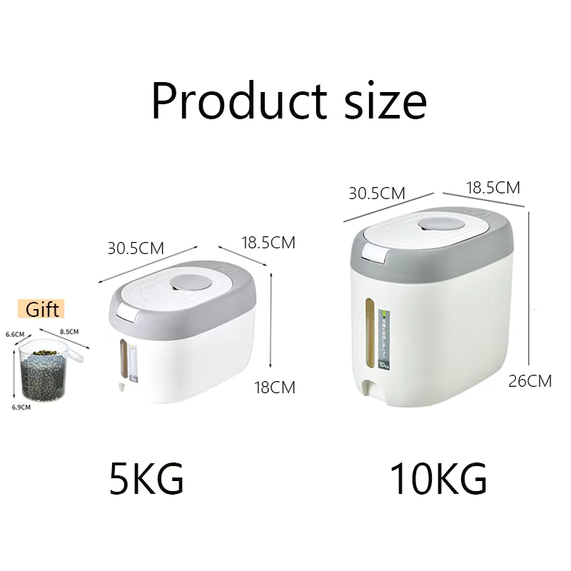 XIAOGUI Rice Dispenser & Kitchen Storage Container – 5KG / 10KG