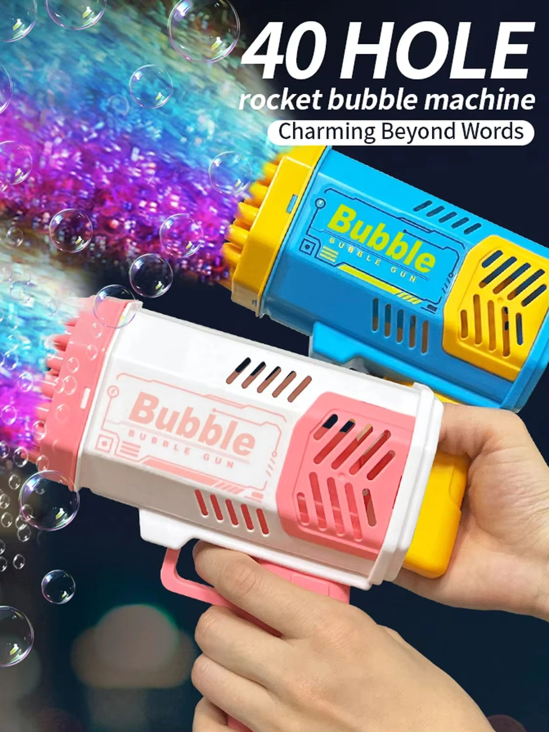 40 Hole Bubble Machine Fully Automatic Outdoor Bubble Blower