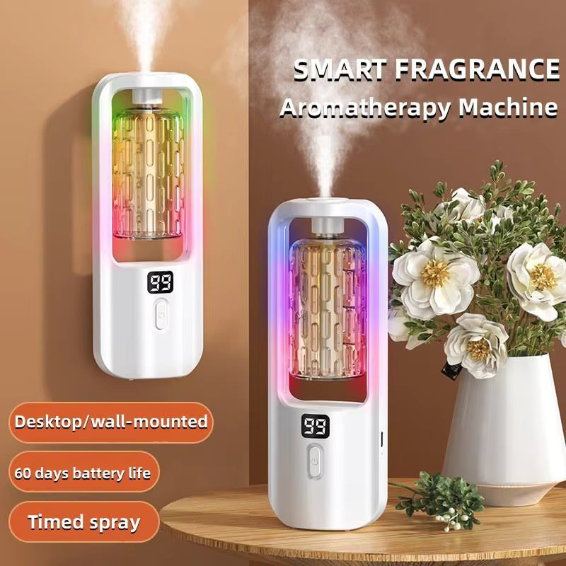 50ml Wall Mounted Aroma Diffuser with Timer | Essential Oil Air Freshener for Bedroom & Bathroom