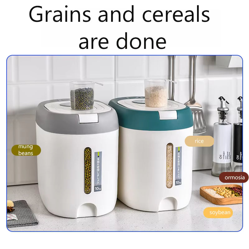 XIAOGUI Rice Dispenser & Kitchen Storage Container – 5KG / 10KG