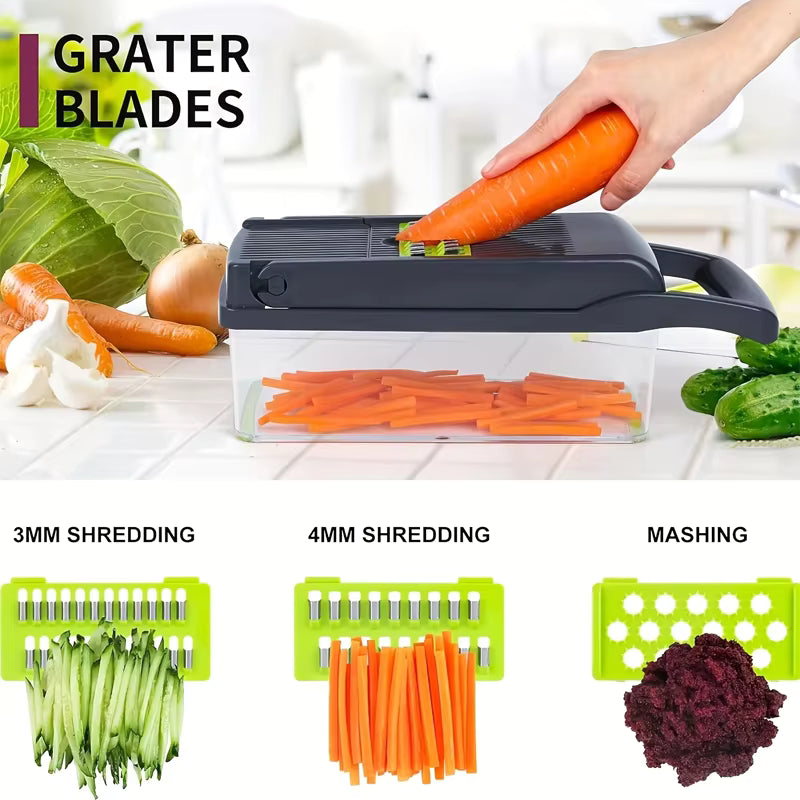 Household Multi-Function Chopper – 14/16-Piece Set (Copy)