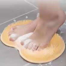 Silicone Exfoliating Foot & Body Scrubber Brush – Wall Mounted Bath Massage Mat